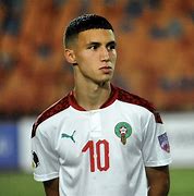 Bilal El Khannous con la selección  marroquí