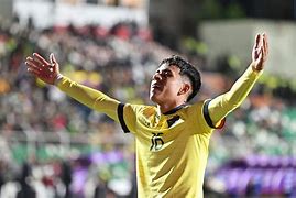 Kendry Páez celebrando un gol con Independiente del Valle